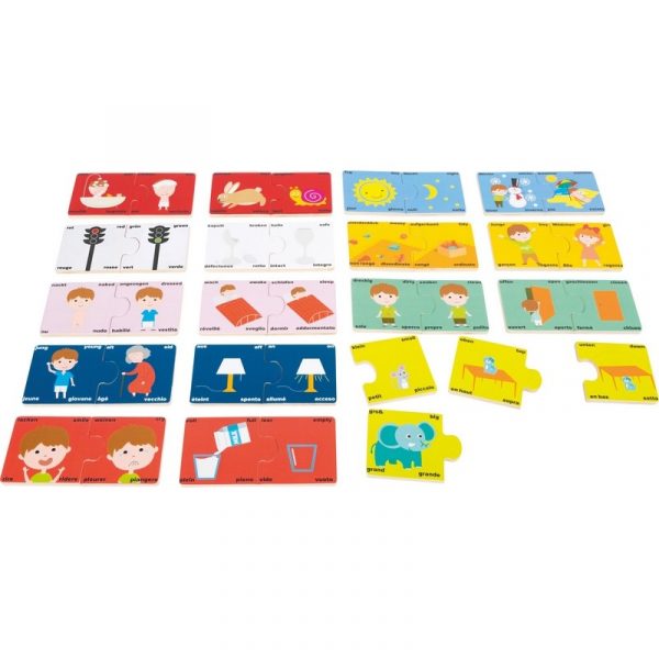 Puzzle éducatif : Contraires - 3/9 ans