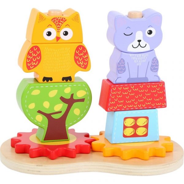 Jeu à emboîter - Chat et Chouette - 1/3 ans