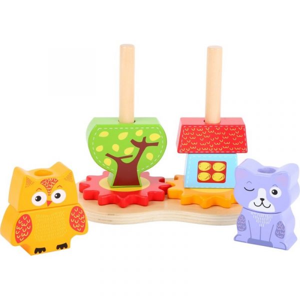 Jeu à emboîter - Chat et Chouette - 1/3 ans – Image 3