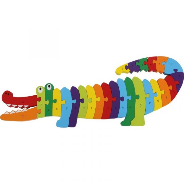 Puzzle de lettres - Crocodile - 3/9 ans