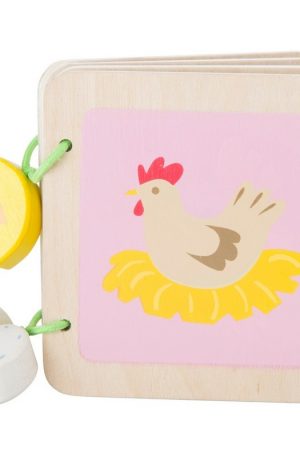 Livre en bois - Ferme - 1/3 ans