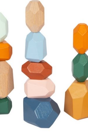 Pierres d'équilibre en bois "Safari" - 3/9 ans